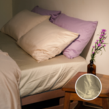 Sand Organic Cotton Fitted Sheet