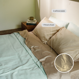 Sand Organic Cotton Fitted Sheet Set (3 pcs)