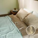 Sand Organic Cotton Fitted Sheet Set (3 pcs)