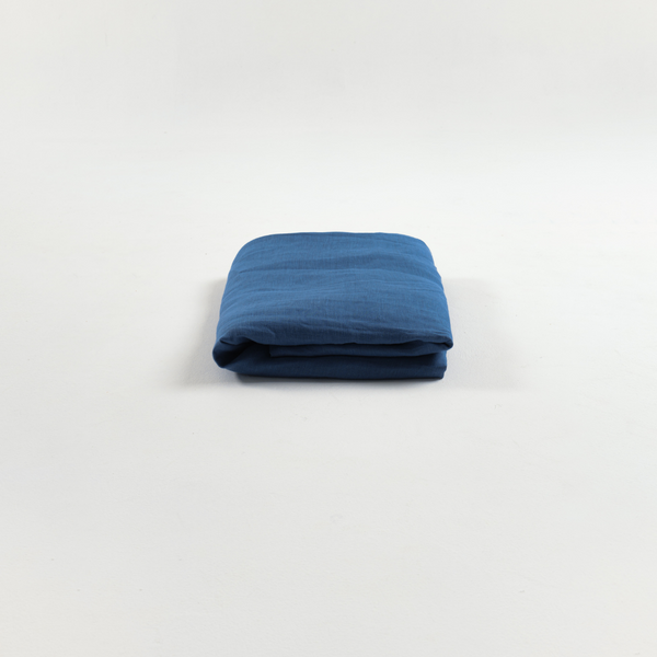 Indigo Linen Flat Sheet