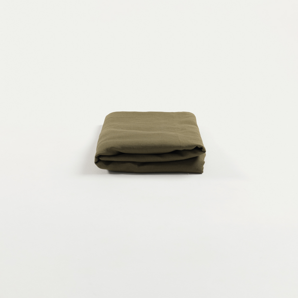 Olive Linen Fitted Sheet