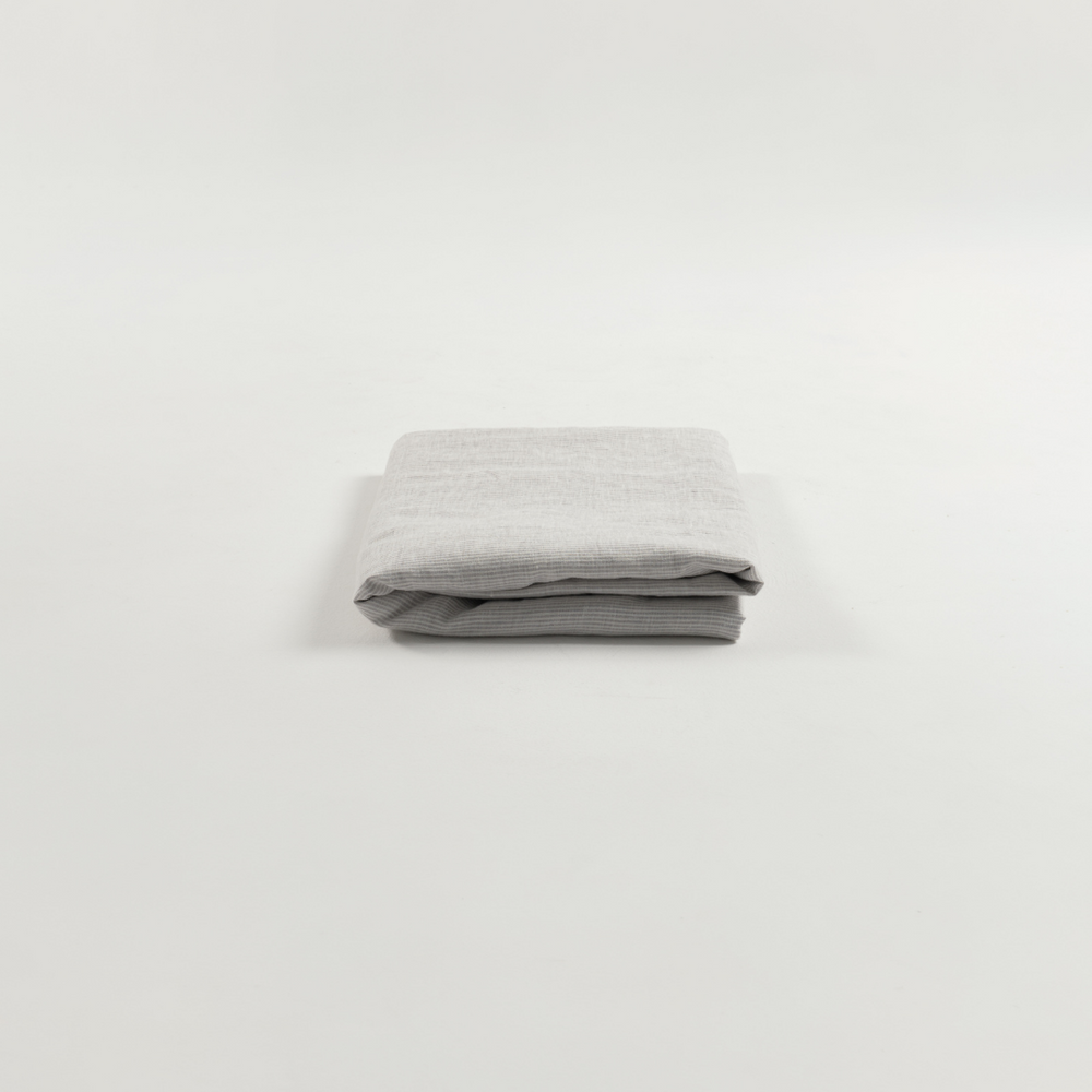 Pinstripe Linen Flat Sheet
