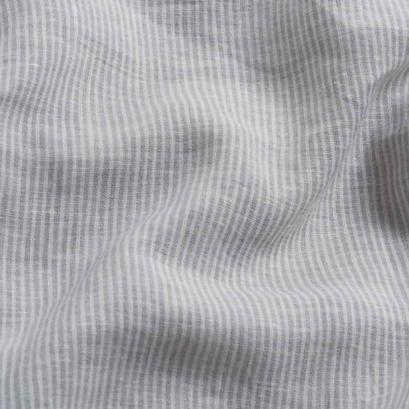 Pinstripe Linen Flat Sheet