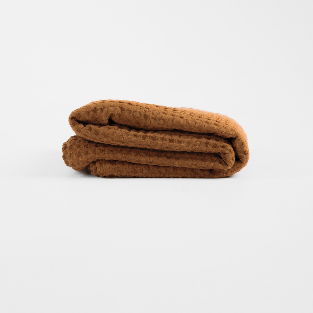 Sienna Linen Waffle Bath Towel