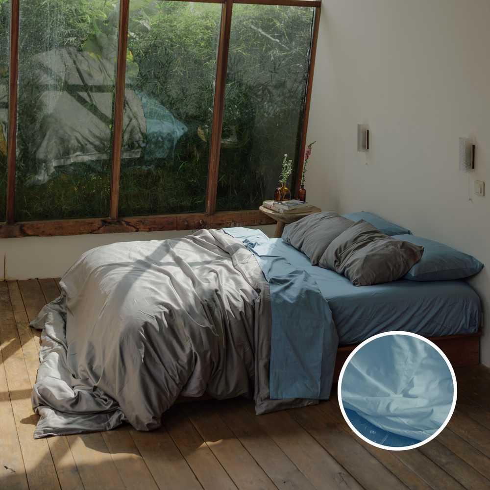 Sky Organic Cotton Duvet Cover
