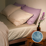 Sky Organic Cotton Fitted Sheet