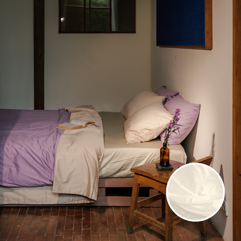 White Organic Cotton Bedding Set (4 pcs)