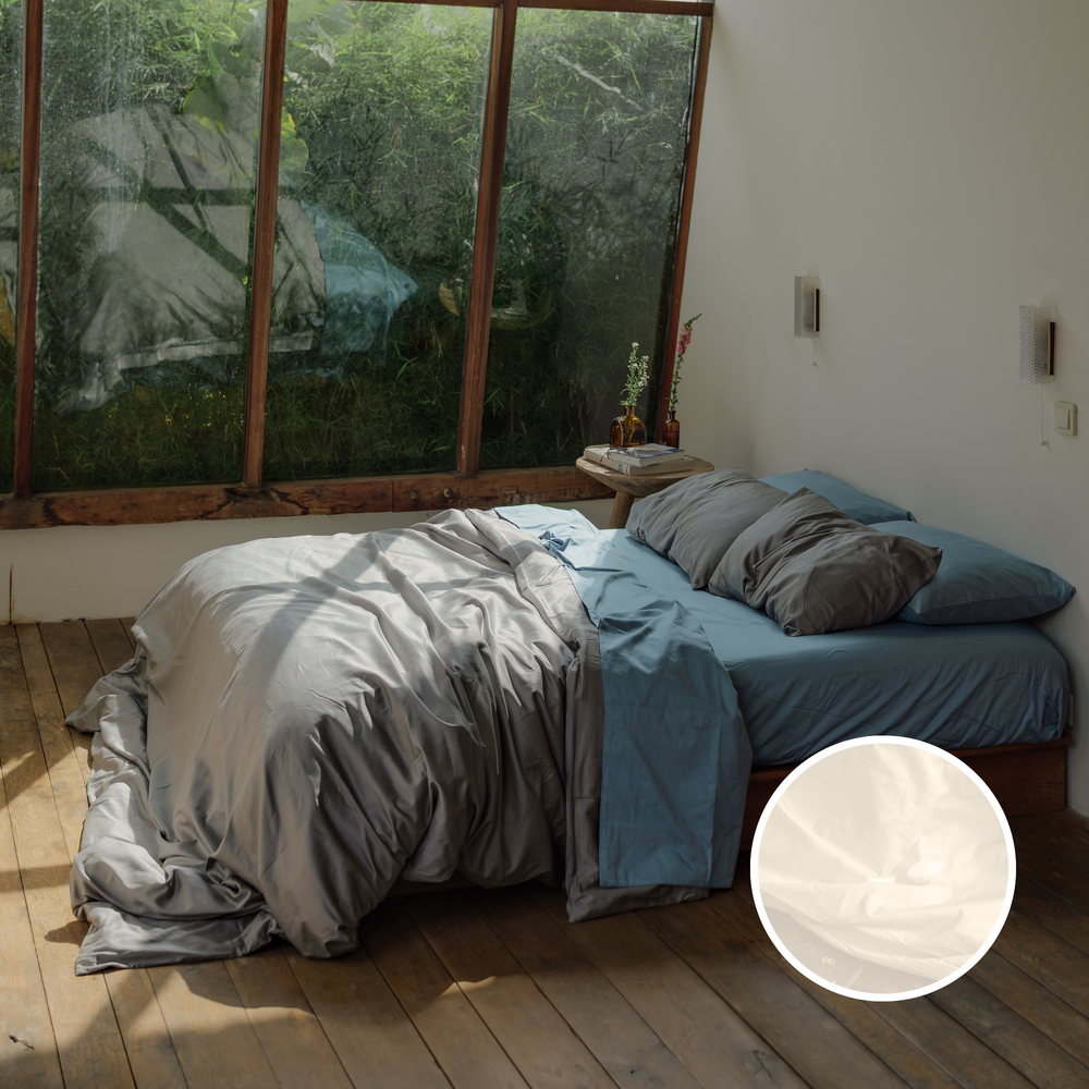 White Organic Cotton Duvet Cover