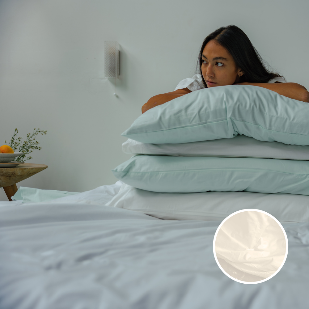 White Organic Cotton Pillowcases Set (2 pcs)