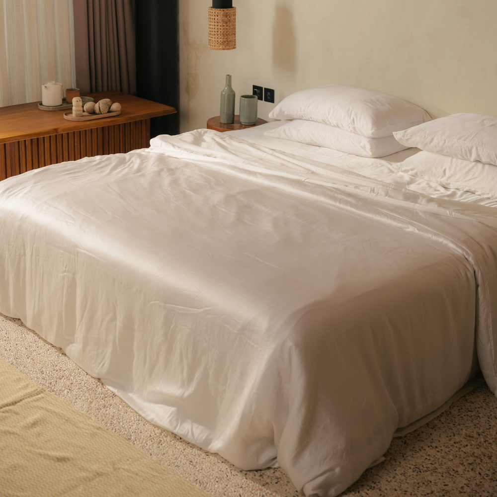White Eucalyptus Duvet Cover Set (3 pcs)