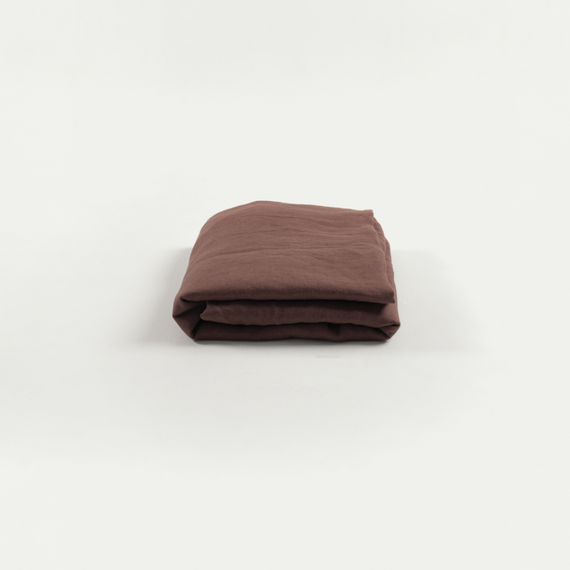 Wood Linen Flat Sheet