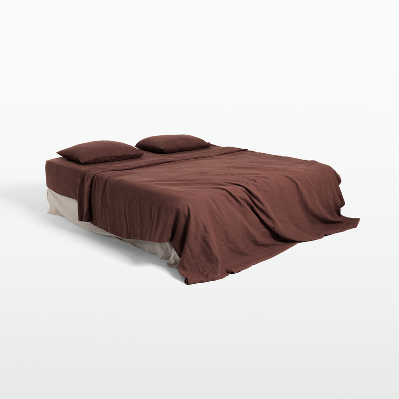 Wood Linen Sheet Set (4 pcs)