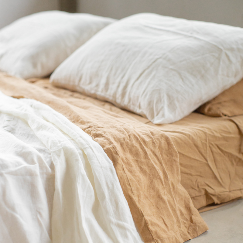 White Linen Pillowcases Set (2 pcs)