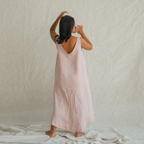Fawn - Linen Slip Dress