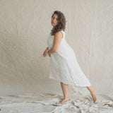 White - Linen Slip Dress