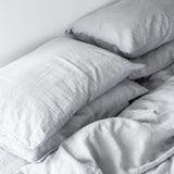 Stonewashed Flax Linen Pillowcase - Set of Two - The Katha, linen beddings, duvet cover, best linen beddings, european linen, french linen