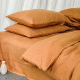 Stonewashed Flax Linen Pillowcase - Set of Two - The Katha, linen beddings, duvet cover, best linen beddings, european linen, french linen