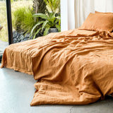 Cinnamon Linen Bedding Set (4 pcs)